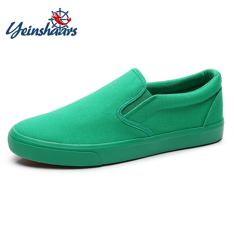 Men Shoes Yellow - FUQIAO New Canvas Driving Shoes uomo