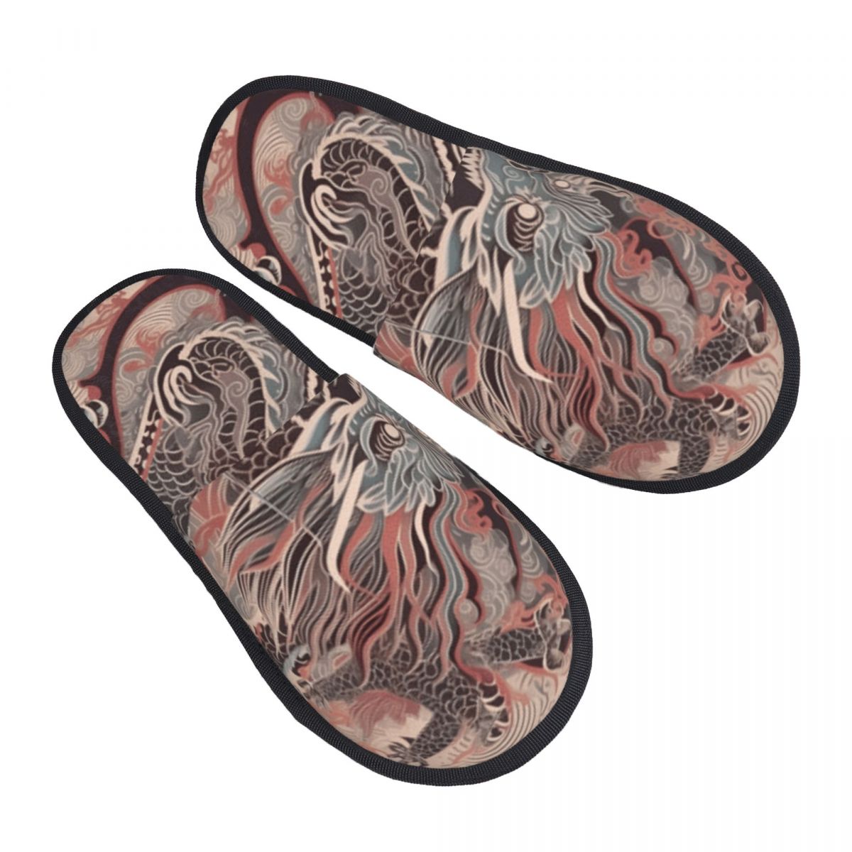 Men Shoes Illustration - Pantofola in pelliccia per donna uomo
