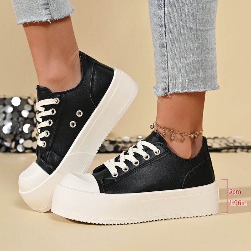 Canvas Sneaker High - Scarpe Platform di Lusso per Coppie