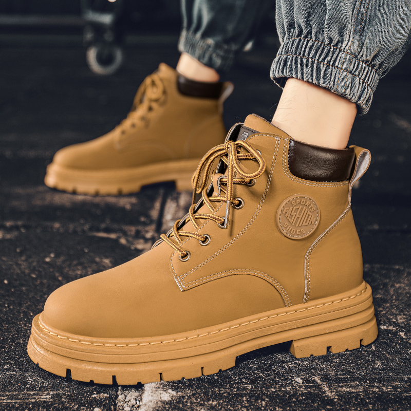 Stivali alti da uomo scarpe da - Men Shoes Yellow recensione e prezzo