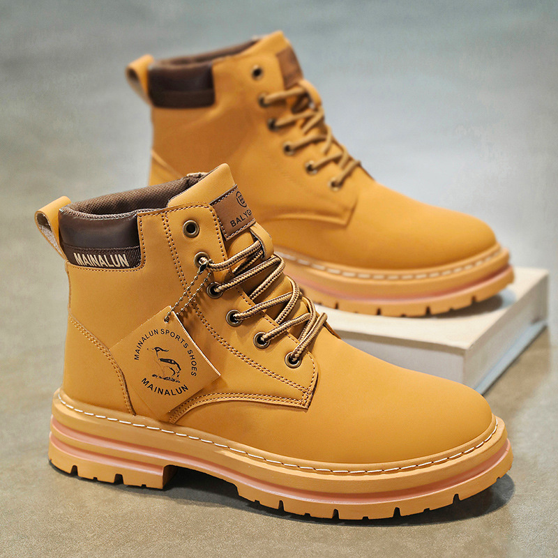 Stivali alti classici da uomo  - Men Shoes Yellow recensione e prezzo