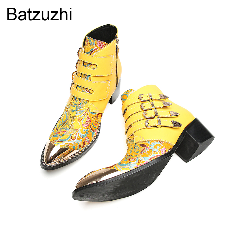 Batzuzhi Stivali alla Caviglia - Men Shoes Yellow recensione e prezzo