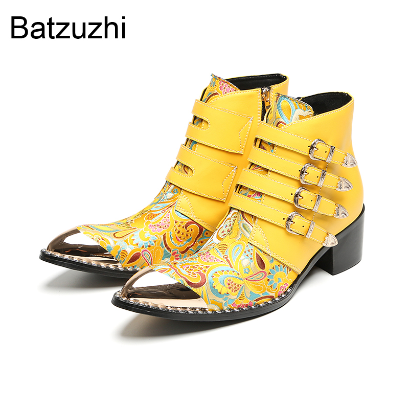 Batzuzhi Stivali alla Caviglia - Men Shoes Yellow recensione e prezzo