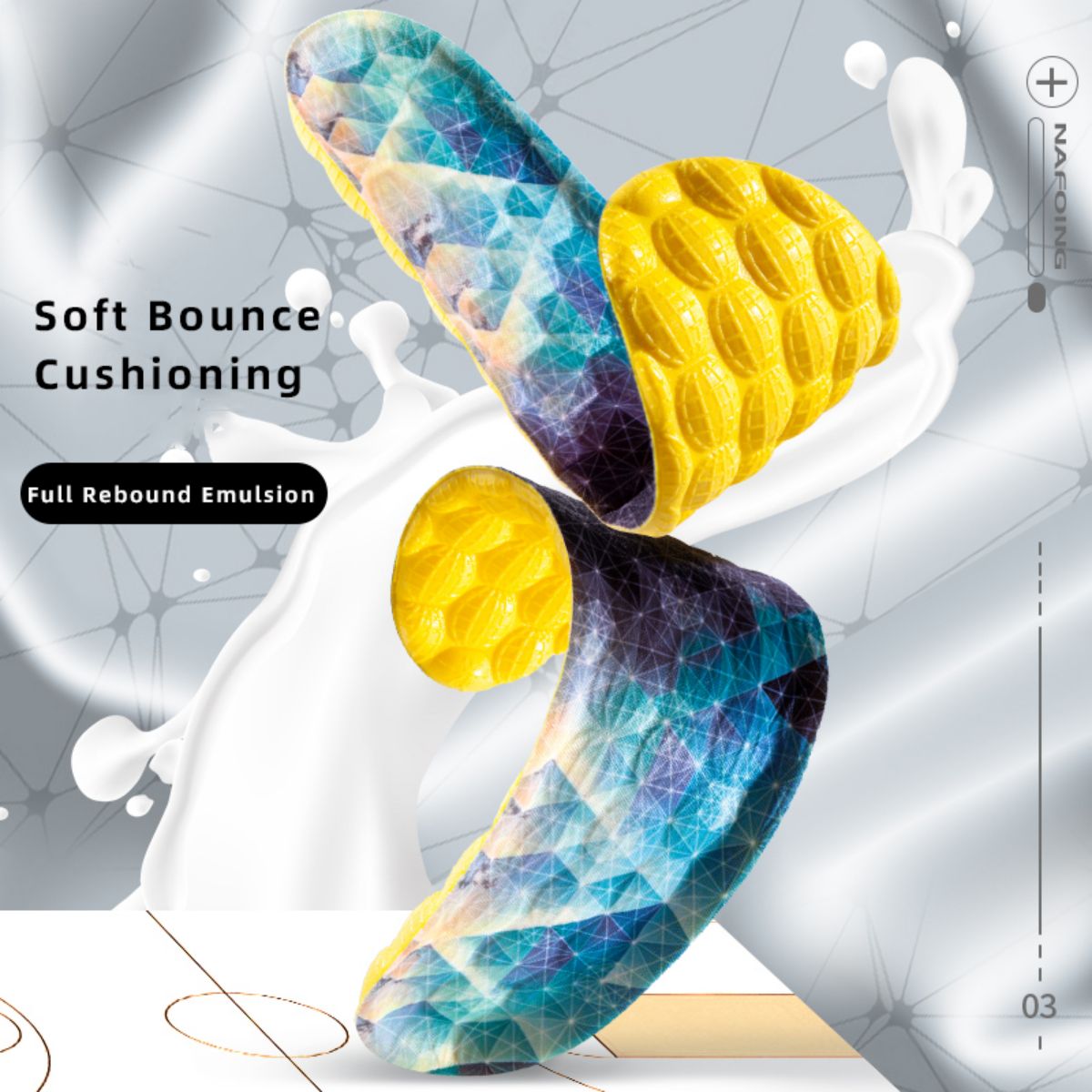 1 paio 4D Cloud Technologyt so - Men Shoes Yellow recensione e prezzo